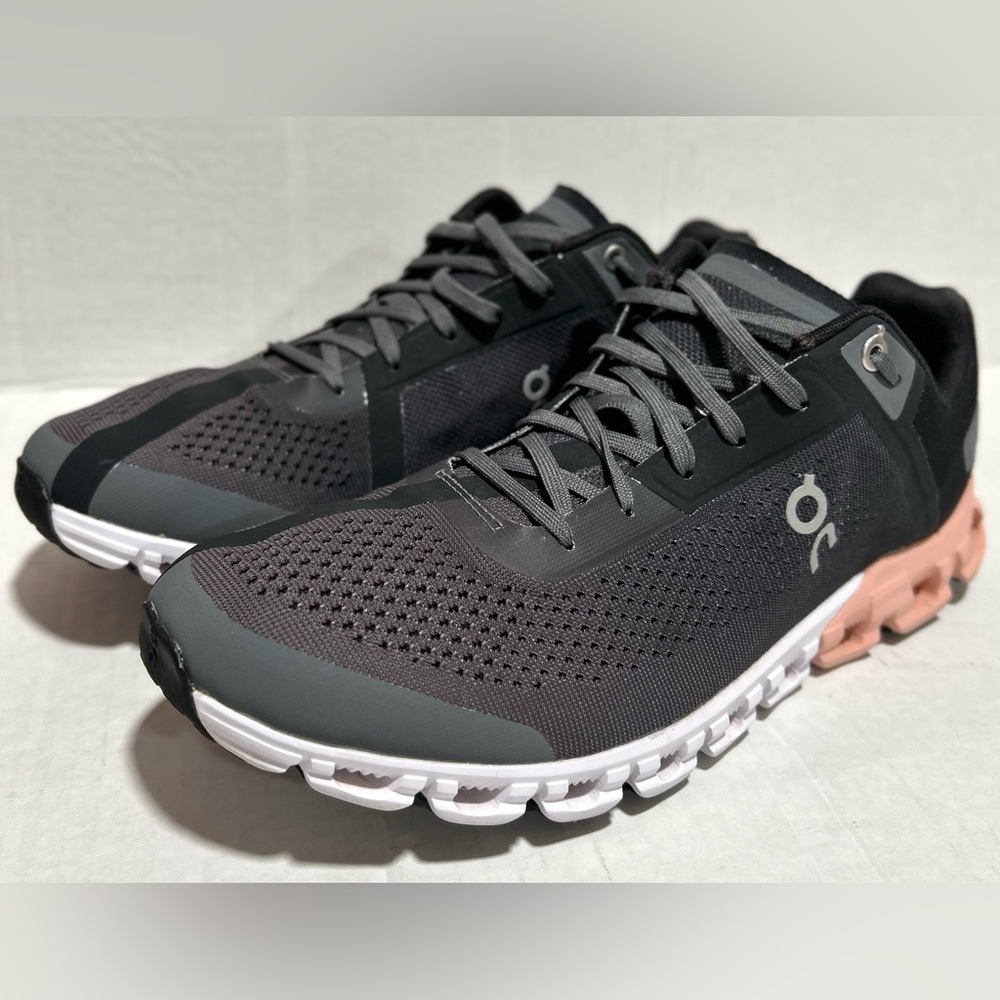 On Running Black Sneakers with Pink Accent - Picture 3 of 10